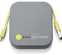 TECHLINK Recharge 4000 Portable Power Bank - Grey